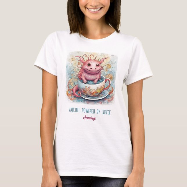 T-shirt Chemise supérieure mignonne Axolotl (Devant)
