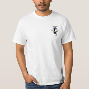 T-shirt chemise supérieure noire de 2 ruelles