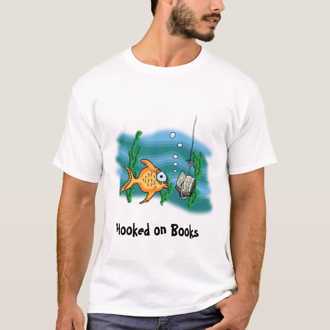 T-shirt Chemise Sur Livres (Devant)