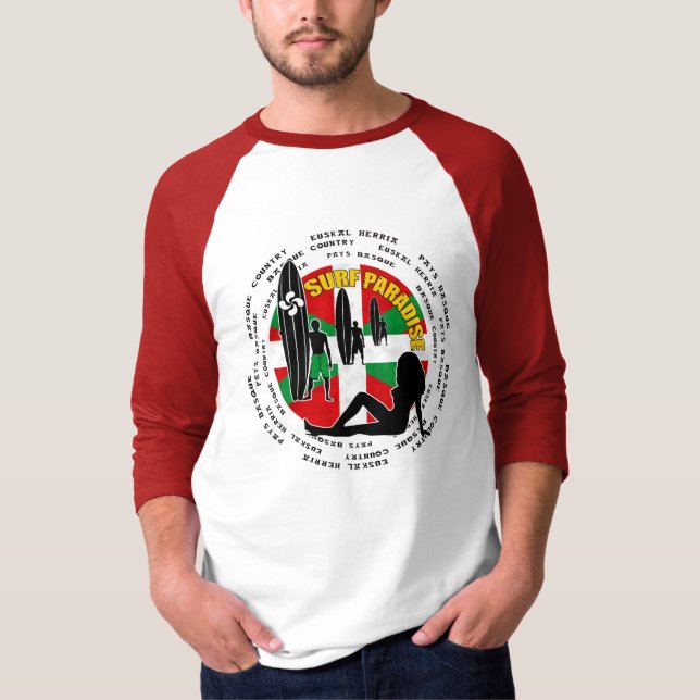 T-shirt Chemise surfante Basque (Devant)