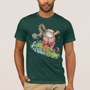 T-shirt Chemise surfante de Noël de Père Noël