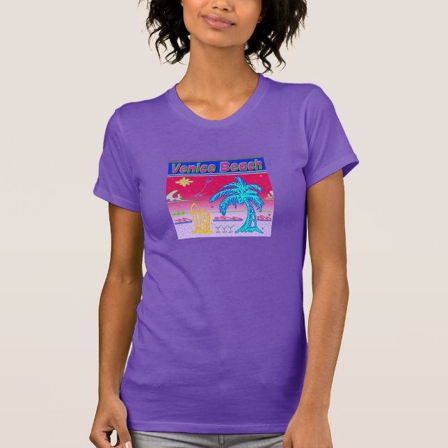 T-shirt Chemise Surfer "Venice Beach" (Devant)