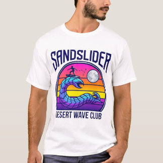 T-shirt Chemise Synthwave Futuriste Club de Surf de Ver de