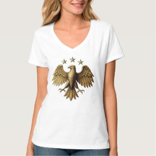 T-shirt Chemise Syrienne Moderne à Emblème d'Aigle d'Ident