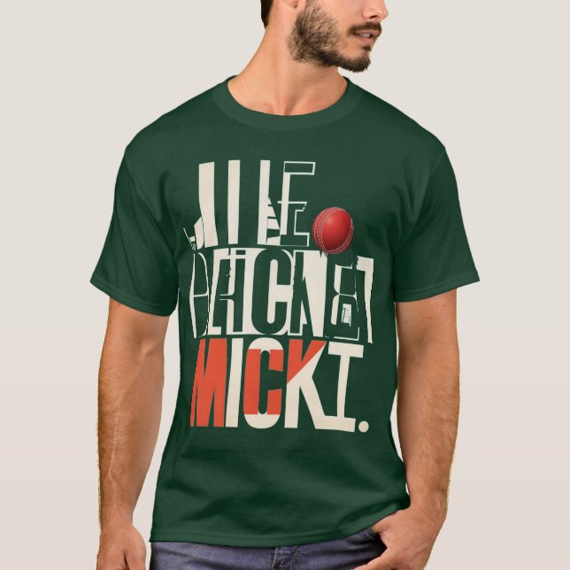 T-shirt Chemise T20 Cricket Never Sleeps (Devant)