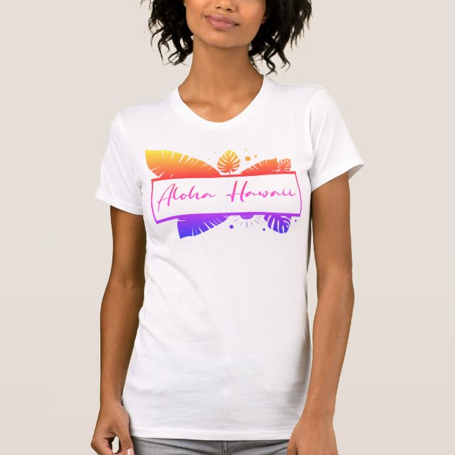 T-shirt Chemise T Aloha Hawaii (Devant)