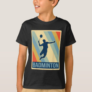 T-shirt Chemise T Badminton de style vintage