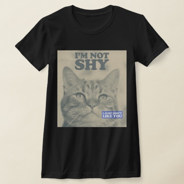 T-shirt Chemise T Chat Drôle (Poser)
