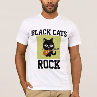 T-SHIRT CHEMISE T CHAT NOIR