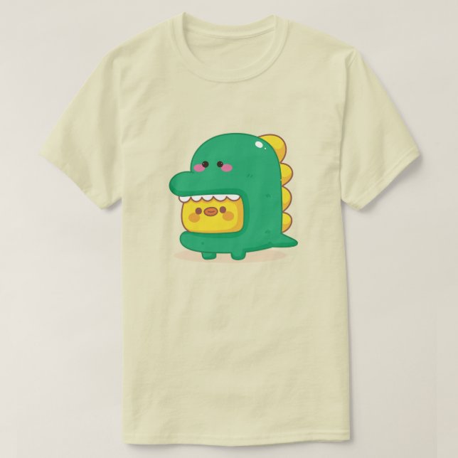 T-shirt Chemise T Costume Dinosaure Porte-Poussins (Design devant)