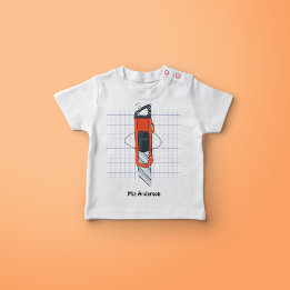 T-shirt Chemise T-Cutter Nom De La Coupe Dessinée À La Mai
