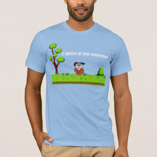 T-shirt Chemise T Dog Rire