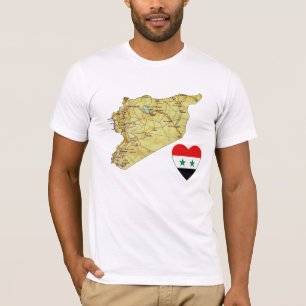 T-shirt Chemise T du drapeau syrien