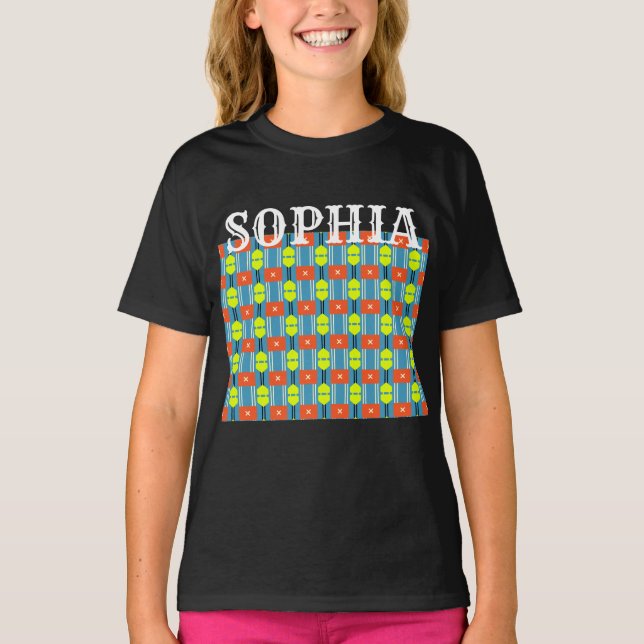 T-shirt Chemise T en coton avec bouton de croix (Devant)