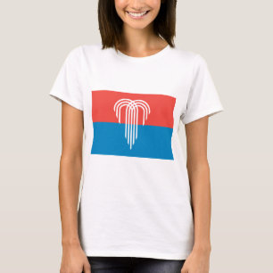 T-shirt Chemise T Femmes avec Drapeau de Kansas City, Miss