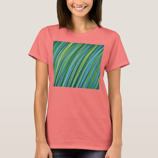 T-shirt Chemise T Grille Vert (Devant)