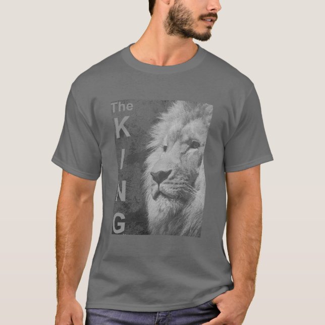 T-shirt Chemise T gris foncé pour hommes Modèle élégant mo (Devant)