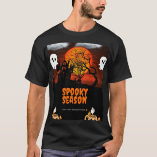 T-shirt Chemise T Halloween | Citrouille Fantôme Effrayant