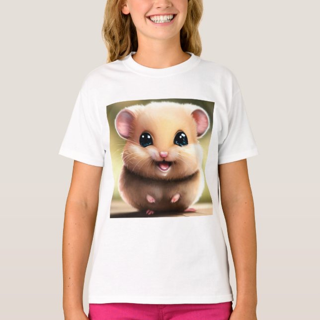 T-shirt Chemise T Hamster Cute - Chemises Animal Cute (Devant)