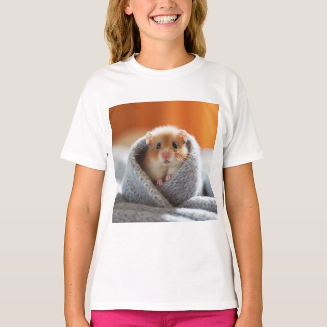 T-shirt Chemise T Hamster Cute - Chemises Animal Cute (Devant)