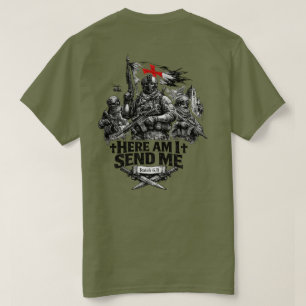 T-shirt Chemise T Isaiah 6:8 Guerrier