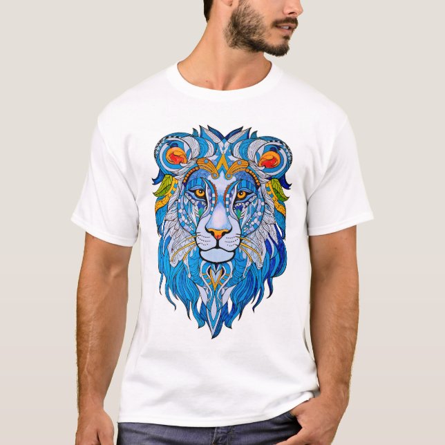 T-shirt Chemise T Mandala Lion (Devant)
