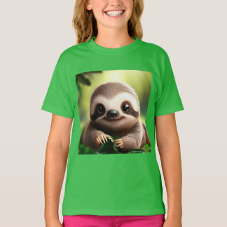 T-shirt Chemise T Mignonne Sloth - Mignonnes Chemises Anim