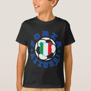 T-shirt Chemise T pour enfants de football italien Forza A