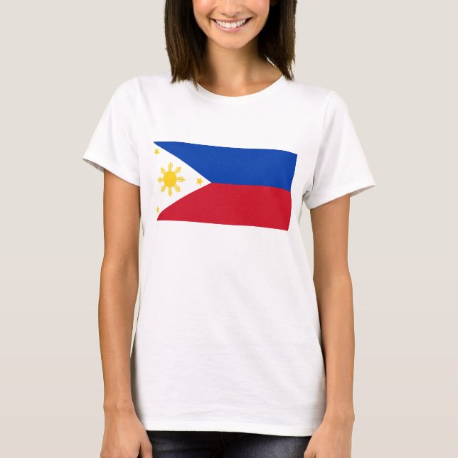 T-shirt Chemise T pour femmes avec le drapeau des Philippi (Devant)