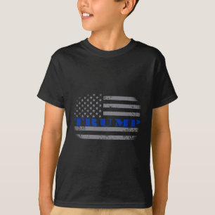 T-shirt Chemise T Pro Trump Drapeau Américain Politique -