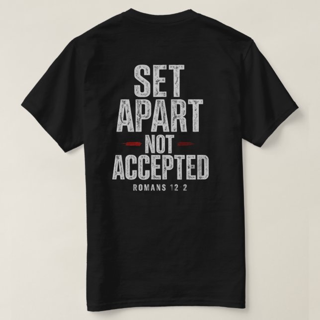 T-shirt Chemise T Romans 12:2 (Design dos)