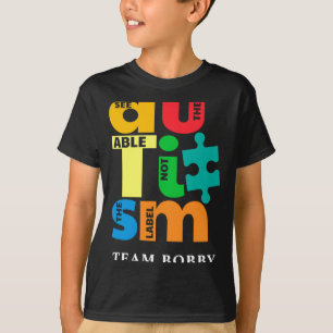 T-shirt Chemise T Sensibilisation à l'autisme Voyez la cap