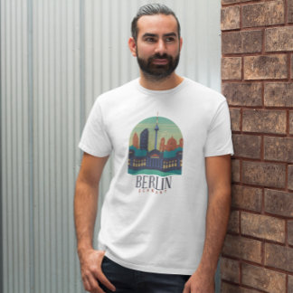 T-shirt Chemise T Skyline Allemagne Berlin
