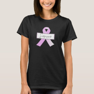 T-shirt Chemise T-T pour survivante du cancer du sein rose