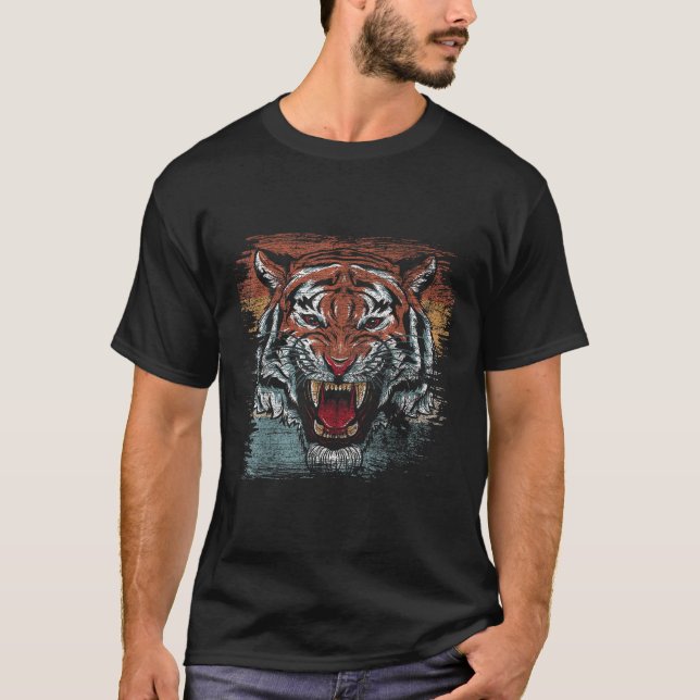 T-shirt Chemise T Tiger Rétro (Devant)