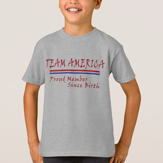 T-shirt Chemise Team America 3 pour enfants (Devant)