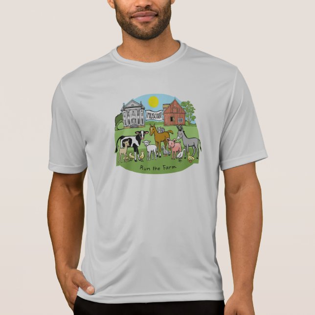 T-shirt Chemise technique Spring Run the Farm (Devant)