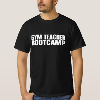 T-shirt Chemise Tee-shirt Logo Blanc Prof de Gym Bootcamp