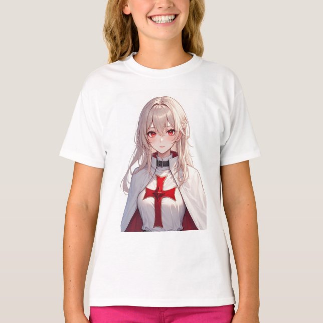 T-shirt Chemise Templier Anime Fille (Devant)