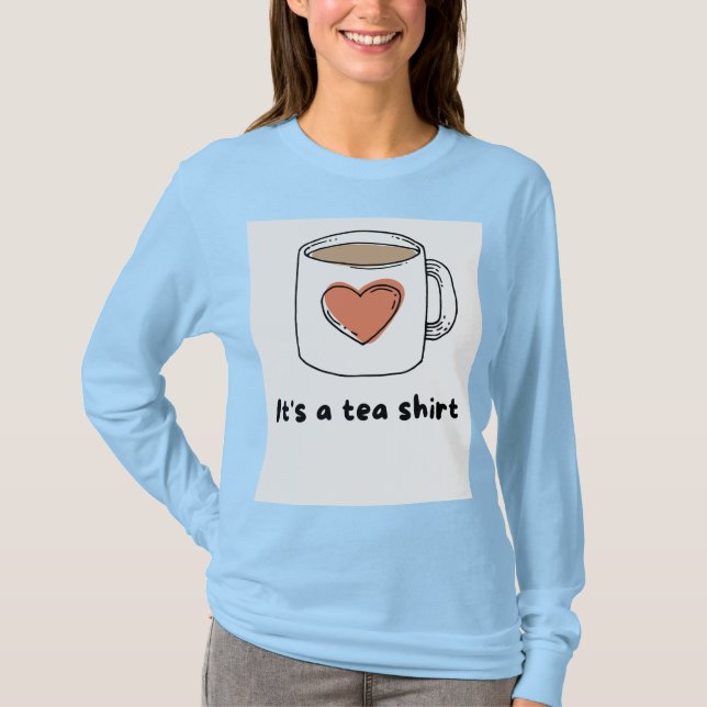 T-shirt Chemise tendance à manches longues (Devant)