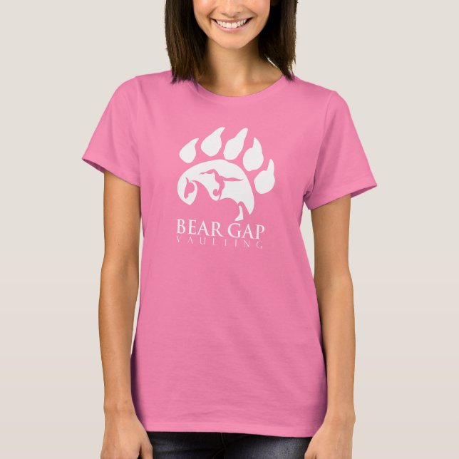 T-shirt Chemise texte blanc Vault de l'angle d'ours (Devant)