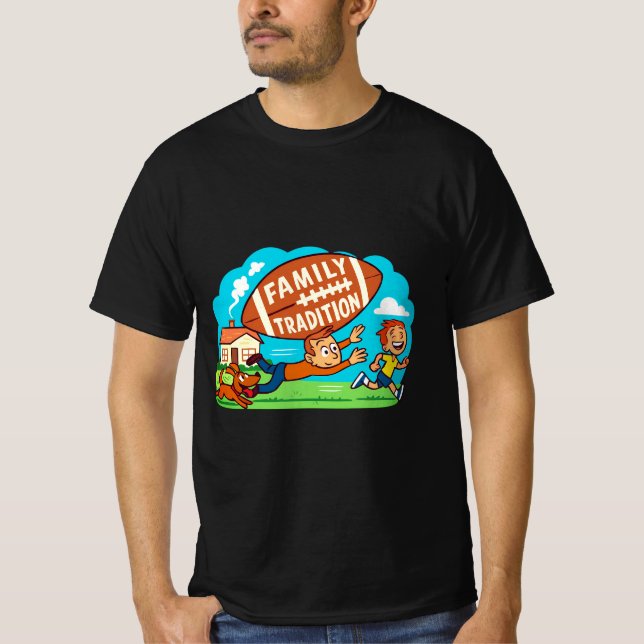 T-shirt Chemise Thanksgiving | Tradition familiale (Devant)