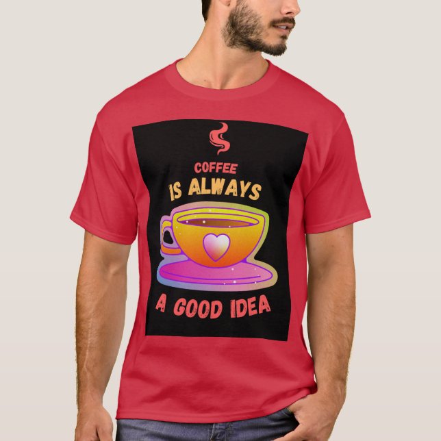 T-shirt Chemise thé café (Devant)