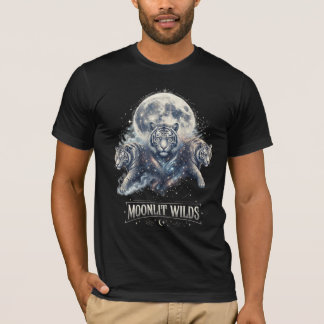 T-shirt Chemise Tigre des Terres Sauvages au Clair de Lune