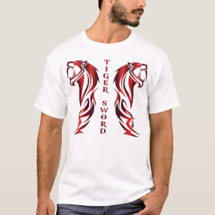 T-shirt Chemise Tigre pour Hommes Épée