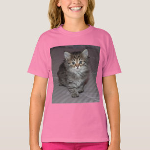 T-shirt Chemise tigrée de chaton