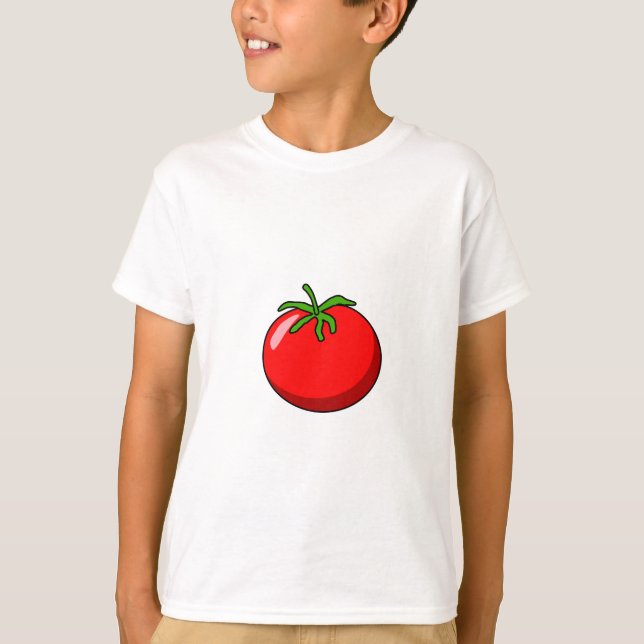 T-shirt Chemise tomate caricature (Devant)