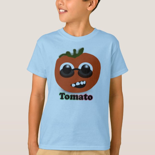 T-shirt Chemise tomate cool (Devant)