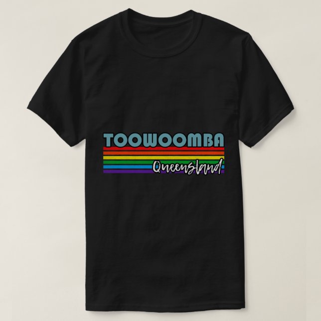T-shirt Chemise Toowoomba Queensland Pride Toowoomba LGBT  (Design devant)