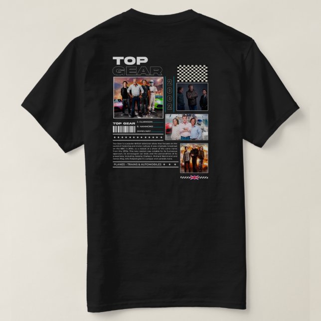 T-shirt chemise topgear  (Design dos)